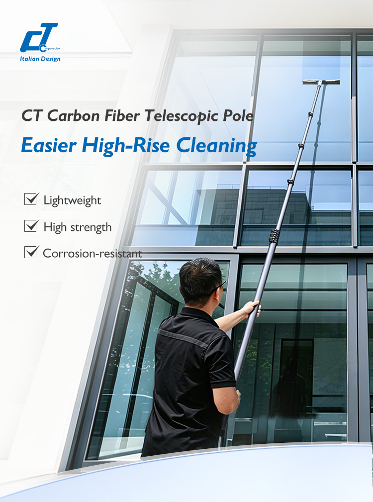 CT Carbon Fiber Telescopic Pole​ - Cleanic Cleaning Equipment
